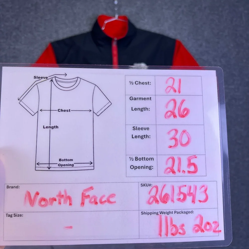 The North Face Fleece Jacket Mens M Red Black Gore Windstopper Gorpcore Hiking